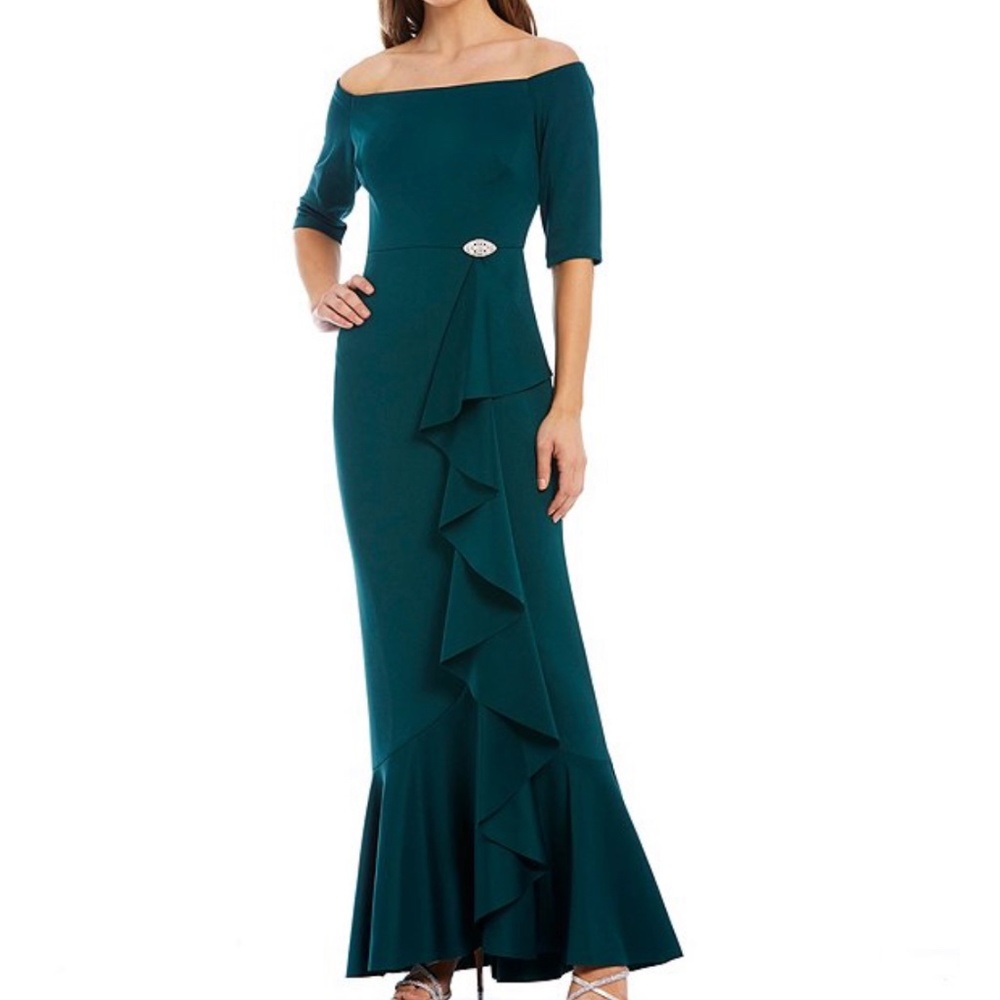 Eliza J off the shoulder gown